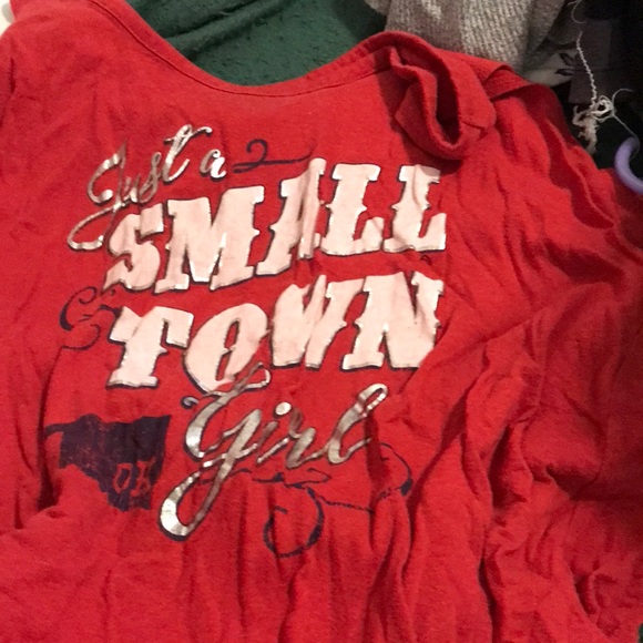 Tops - Custom made it says just a small town Oklahoma girl